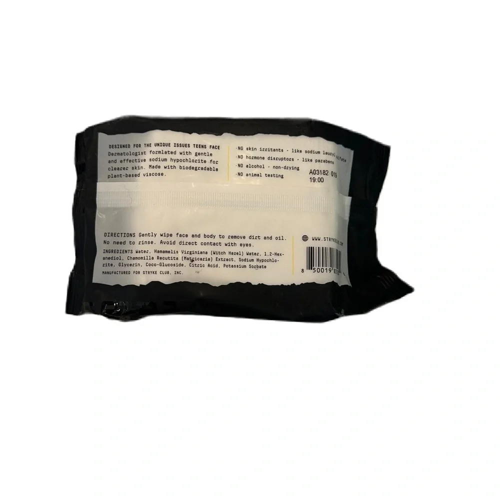 Stryke Club Wipe Out Cleansing Wipes, Pacific Scent,‎ 30 Wipes